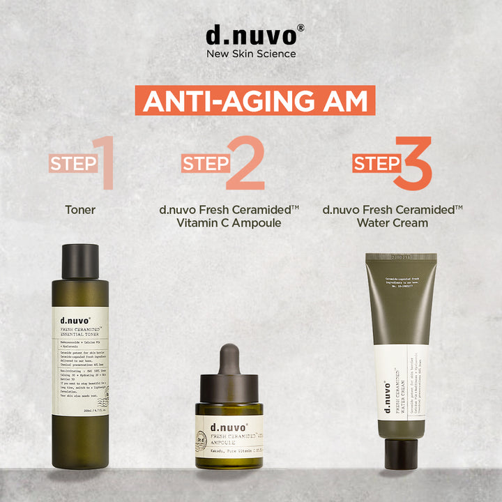 Firm & Glow Trio Set – Toner + Vitamin C Ampoule + Water Cream (AM Routine)