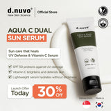 d.nuvo Aqua C Dual Sun Serum SPF50 PA++++ – Vitamin C Sunscreen Serum (50ml)