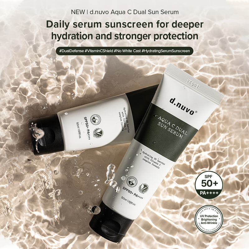 d.nuvo Aqua C Dual Sun Serum SPF50 PA++++ – Vitamin C Sunscreen Serum (50ml)