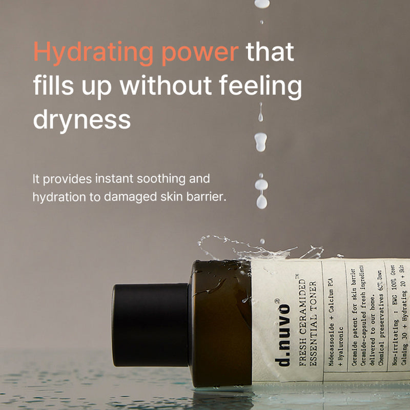 d.nuvo Fresh Ceramided™ Essential Toner – Clinically Strengthens Barrier from Day 1 (200ml)