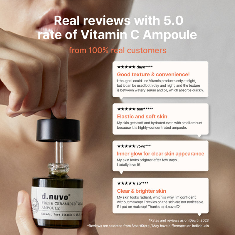 d.nuvo Fresh Ceramided™ Vitamin C Ampoule 15.5% – Brighter Skin, Zero Irritation (18ml)